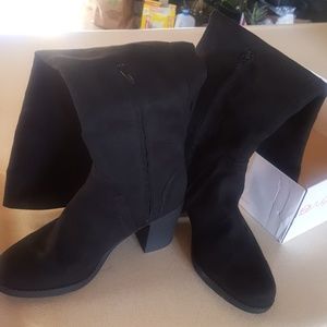 Sugar "Prodigy" Knee High Booths Black 9M